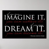 William Ward Imagine Quote Poster (Voorkant)