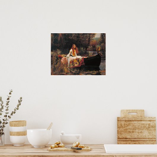 William Waterhouse - The Lady of Shalott Poster (Keuken)