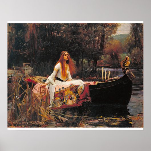 William Waterhouse - The Lady of Shalott Poster (Voorkant)
