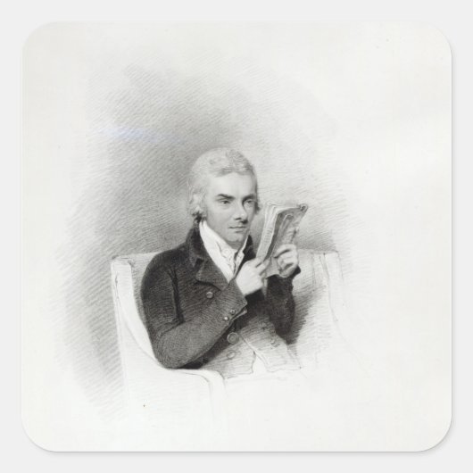 William Wilberforce Vierkante Sticker (Voorkant)