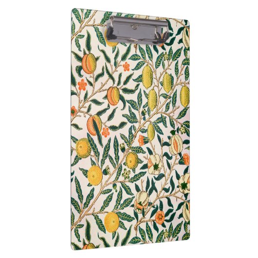William William Morris Fruit Pomegranate White Orn Klembord (Rechts)