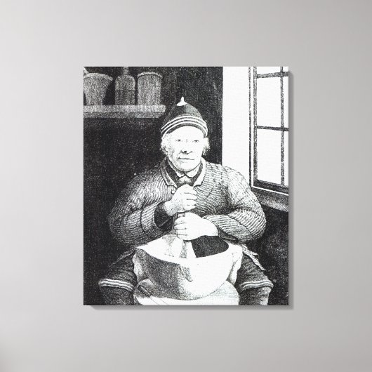 William Wilson, gewoonlijk Mortar Willie genoemd Canvas Afdruk (Voorkant)