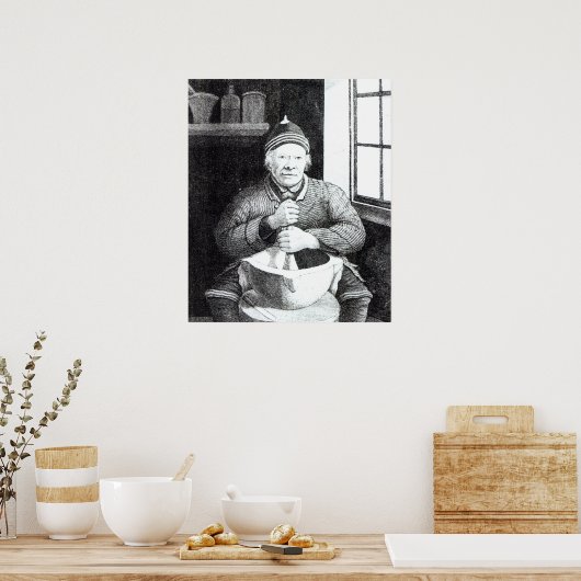 William Wilson, gewoonlijk Mortar Willie genoemd Poster (Keuken)