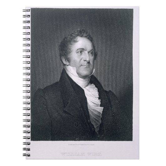 William Wirt (graving) Notitieboek (Voorkant)