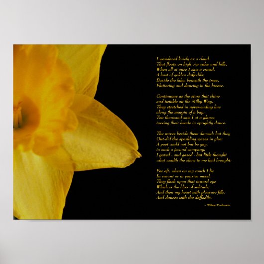 William Wordsworth Daffodils Poster (Voorkant)
