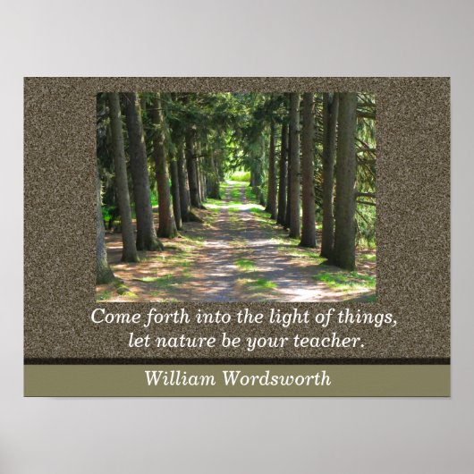 William Wordsworth quote - Art Print (Voorkant)