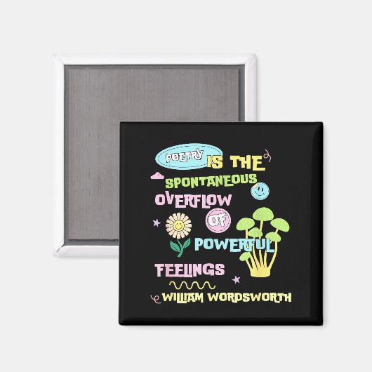 William Wordsworth Quote Etry Em Writing Writer Gi Magneet (Voorkant / Achterkant)