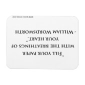 William Wordsworth Quote Magnet Magneet (Horizontaal)