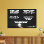 William Yeats poëzie, "THE BROWN PENNY" canvas (Insitu (Woonkamer))