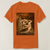 WilliamAdolphe Bouguereau Dante en Virgil Pixelat T-shirt (Design voorkant)