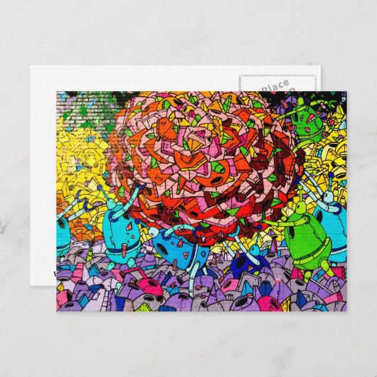 Williamburg Graffiti Art Briefkaart (Voorkant / Achterkant)
