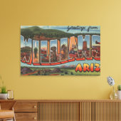Williams, Arizona - Grote Letter-scènes Canvas Afdruk (Insitu (Woonkamer))