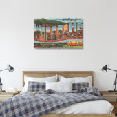 Williams, Arizona - Grote Letter-scènes Canvas Afdruk (Insitu (Slaapkamer))