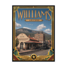 Williams Arizona Vintage Art Deco Gouden Tijdperk