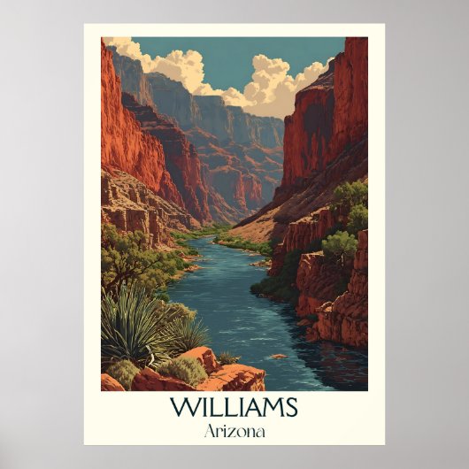 Williams Arizona Vintage Poster | Retro-gateway (Voorkant)