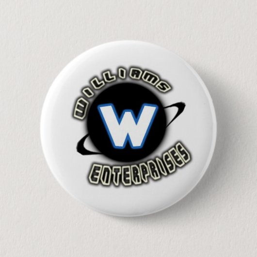 Williams Enterprises logo Ronde Button 5,7 Cm (Voorkant)