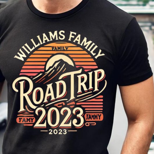 Williams Familie Road Trip 2023 T-shirt