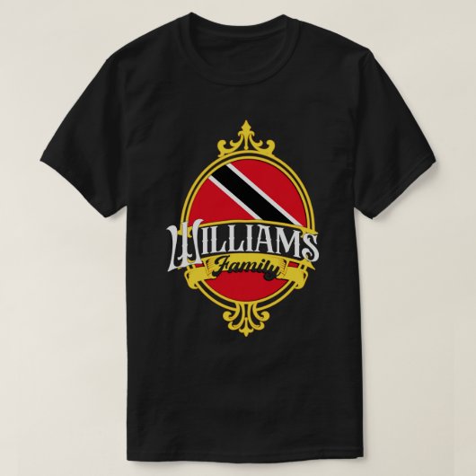 Williams Familie Trinidad en Tobago Vlag T-shirt (Design voorkant)