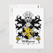 Williams Family Crest Briefkaart (Voorkant / Achterkant)