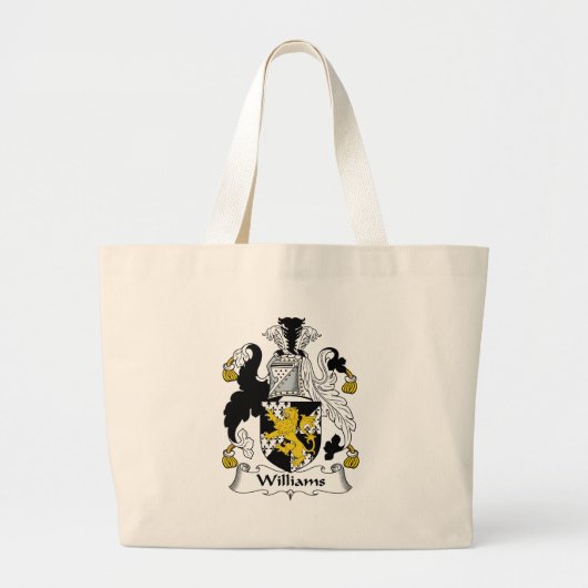 Williams Family Crest Grote Tote Bag (Voorkant)