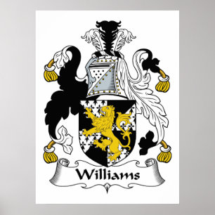 Williams Family Crest Poster