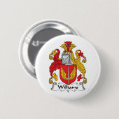 Williams Family Crest Ronde Button 5,7 Cm (Voorkant /achterkant)