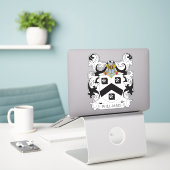 Williams Family Crest Sticker (Laptop op bureau)