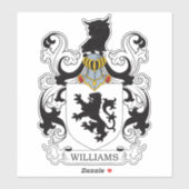Williams Family Crest Sticker (Vel)