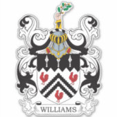 Williams Family Crest Sticker (Voorkant)