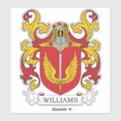 Williams Family Crest Sticker (Vel)