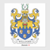 Williams Family Crest Sticker (Vel)