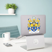 Williams Family Crest Sticker (Laptop op bureau)