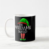 Williams Family Name Squad Matching Group Elf Chri Koffiemok (Links)