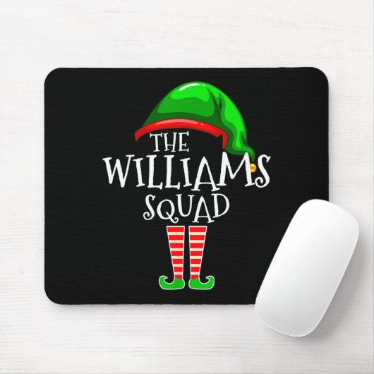 Williams Family Name Squad Matching Group Elf Chri Muismat (Met muis)
