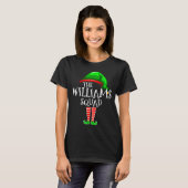 Williams Family Name Squad Matching Group Elf Chri T-shirt (Voorkant volledig)