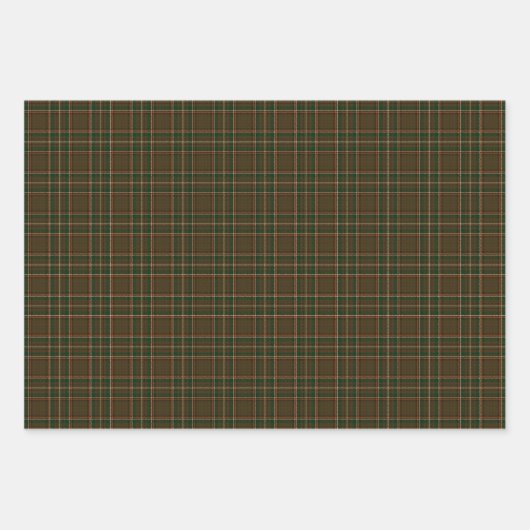 Williams Family Pset Tartan Pattern Inpakpapier Vel (Voorkant)