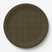 Williams Family Pset Tartan Pattern Papieren Bordje (Voorkant)