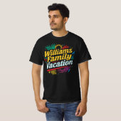 Williams Family Vacation Personalized Matching T-shirt (Voorkant volledig)