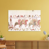 William's leger gaat naar Mont Saint-Michel Canvas Afdruk (Insitu (Woonkamer))