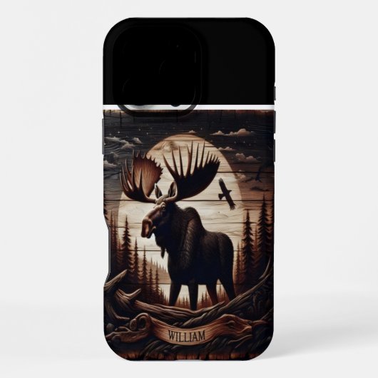 William's Moose Moon iPhone Hoesje (Achterkant)