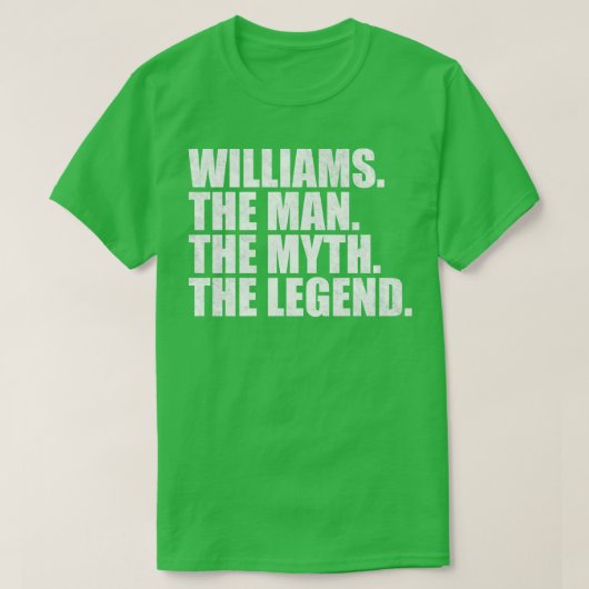Williams Naam Williams Voornaam T-shirt (Design voorkant)