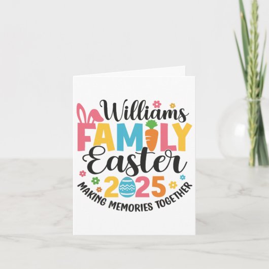 Williams Pasen familie matching Kaart (Voorkant)