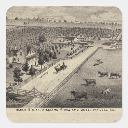 Williams Ranch, Goodrich Quarry Vierkante Sticker (Voorkant)