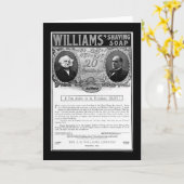 Williams Shave Soap ad 1901 Kaart (Gele Bloem)