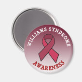 Williams Syndrome Awareness Maand Button Magnet (Voorkant / Achterkant)