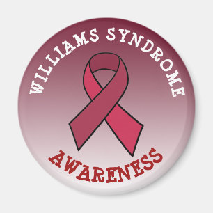 Williams Syndrome Awareness Maand Button Magnet
