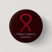 William's Syndrome Custom Awareness Ribbon Pins Ronde Button 3,2 Cm (Voorkant)