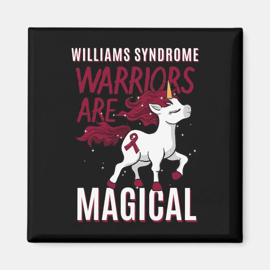 Williams-syndroom Warrior was Williams-beuren WBS  Magneet (Voorkant)