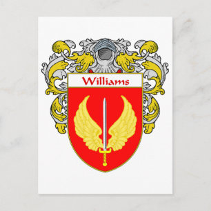 Williams-wapenschild (gemanteld) briefkaart
