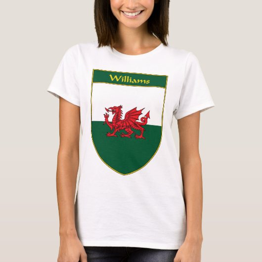 Williams Welsh Flag Shield T-shirt (Voorkant)